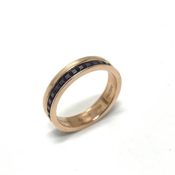 Boucheron Quatre Classic Half Accessory Jewelry Ring PinkGold/Brown - Picture 5 of 9